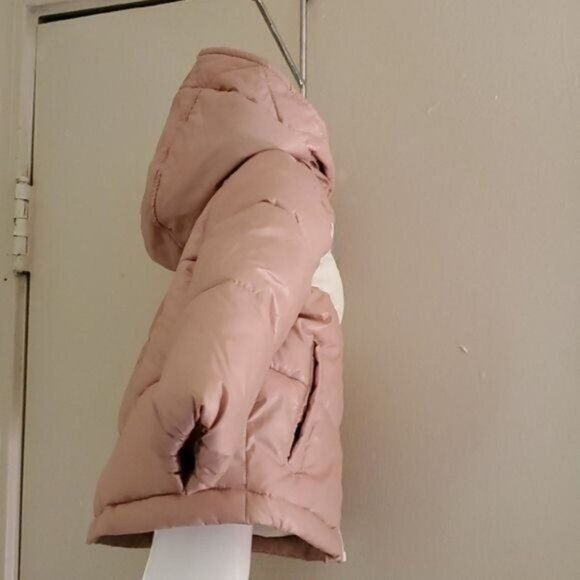 Michael Kors Puffer WINTER Jacket Coat Pink Hooded TODDLER GIRLS Kids 12 Month - Picture 4 of 16